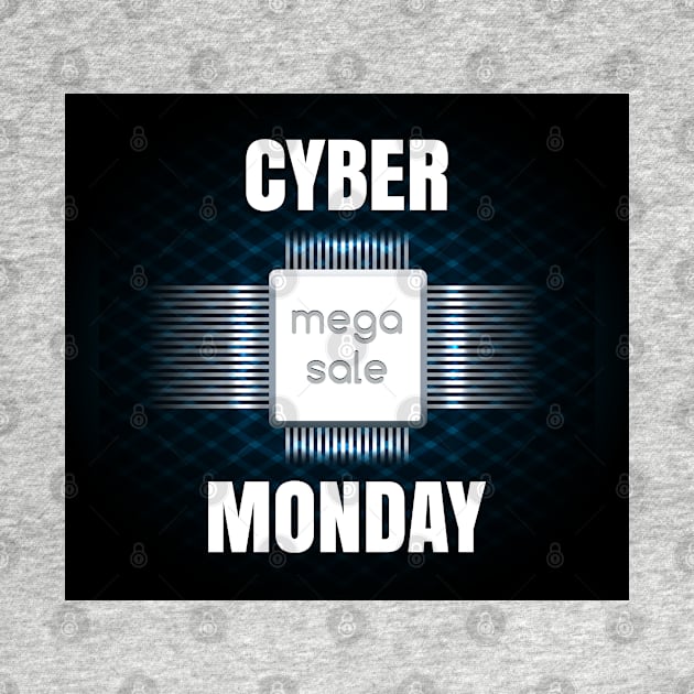 Cyber Monday sale banner template by devaleta